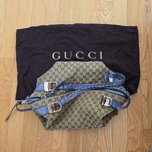 Authentic Gucci Bambo Tote Bag